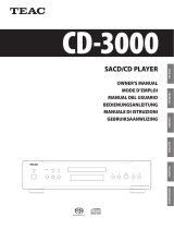 TEAC CD-3000 Benutzerhandbuch