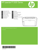 HP LaserJet P1500 Printer series Benutzerhandbuch