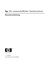 HP 33s Scientific Calculator Benutzerhandbuch