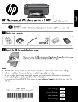 HP Photosmart Wireless All-in-One Printer series - B109 Bedienungsanleitung
