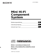 Sony MHC-GX45 Bedienungsanleitung