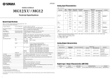 Yamaha MG12 Spezifikation