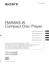 Sony CDX-GT252MP Bedienungsanleitung