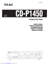 TEAC CD-P1450 Bedienungsanleitung