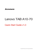 Lenovo A10-70 Schnellstartanleitung