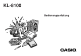 Casio KL8100 Bedienungsanleitung