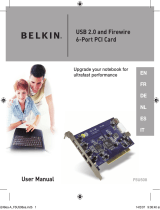 Belkin USB 2.0 AND FIREWIRE 6-PORT PCI CARD Bedienungsanleitung