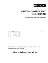 Hitachi CU-HD500 Operating Instructions Manual