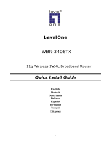 LevelOne WBR-3406TX Quick Install Manual