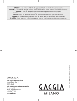 Gaggia Milano RI9403/11 Benutzerhandbuch