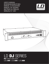 LD DJ500 Power Amplifier 2 x 250 W 4 Ohms Benutzerhandbuch