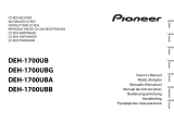 Pioneer DEH-1700UBG Benutzerhandbuch