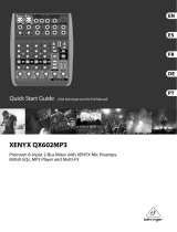 Behringer XENYX QX602MP3 Benutzerhandbuch
