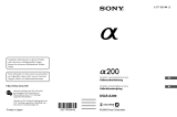 Sony DSLR-A200W Bedienungsanleitung