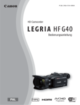 Canon LEGRIA HF G40 Bedienungsanleitung