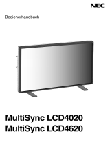 NEC MultiSync® LCD4020 DST Touch Bedienungsanleitung