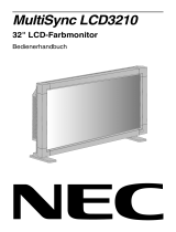 NEC MultiSync® LCD3210 Bedienungsanleitung
