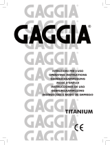 Gaggia Titanium Benutzerhandbuch