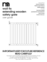 mothercare Wall Fix Extending Wooden Safety Gate Benutzerhandbuch
