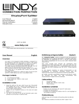 Lindy 4 Port DisplayPort 1.1 Splitter Benutzerhandbuch