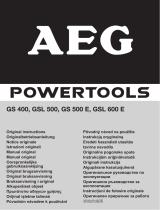 AEG GSL 600 E Bedienungsanleitung