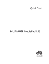Huawei  HUAWEI MediaPad M3 Schnellstartanleitung