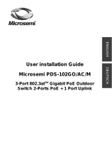Microsemi PDS-102GO/AC/M User's Installation Manual