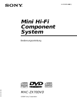 Sony MHC-ZX70DVD Bedienungsanleitung