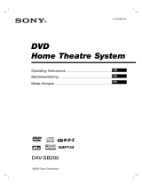 Sony DAV-SB200 Bedienungsanleitung