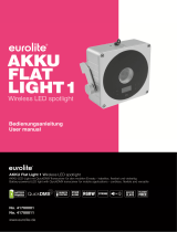EuroLite Akku flat light 1 Benutzerhandbuch