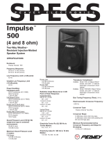 Peavey Impulse 500 Benutzerhandbuch