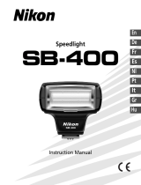Nikon SPEEDLIGHT SB-400 Bedienungsanleitung