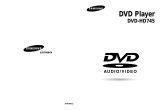 Samsung DVD-HD745 Bedienungsanleitung