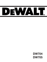 DeWalt DW705 T 4 Bedienungsanleitung