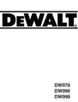 DeWalt DW996 Bedienungsanleitung