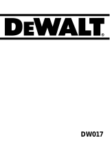 DeWalt DW017 Benutzerhandbuch
