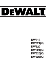 DeWalt DW822 T 1 Bedienungsanleitung