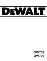 DeWalt DW 702 T 2 Bedienungsanleitung