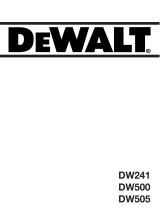 DeWalt DW500 T 2 Bedienungsanleitung