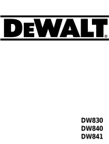 DeWalt DW830 Benutzerhandbuch