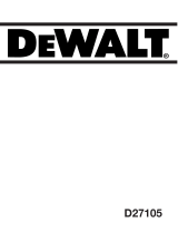 DeWalt D27105 Bedienungsanleitung