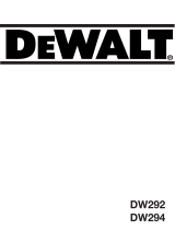 DeWalt DW294 T 1 Bedienungsanleitung