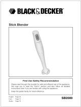 BLACK+DECKER SB2000 Benutzerhandbuch