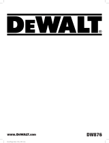 DeWalt DW876 Benutzerhandbuch