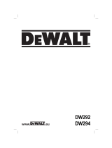 DeWalt DW292 T 2 Bedienungsanleitung