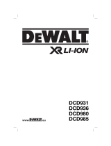 DeWalt DCD985 Bedienungsanleitung