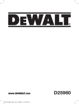 DeWalt D25980 Benutzerhandbuch