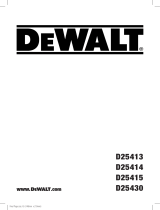 DeWalt D25430K Benutzerhandbuch