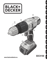 Black & Decker 2-Gang Akku-Schlagbohrschrauber 18 Volt BDCH188N -ohne Akku und Ladegerät Benutzerhandbuch