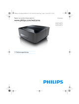 Philips Screeneo HDP1650TV Benutzerhandbuch